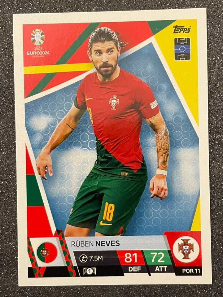 Topps EURO 2024    NEVES    PORTUGAL, Verzenden, Zo goed als nieuw, Plaatje