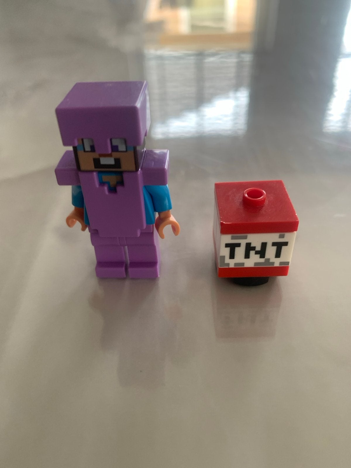 Lego Minecraft Steve met TNT, Ophalen of Verzenden, Gebruikt, Overige merken