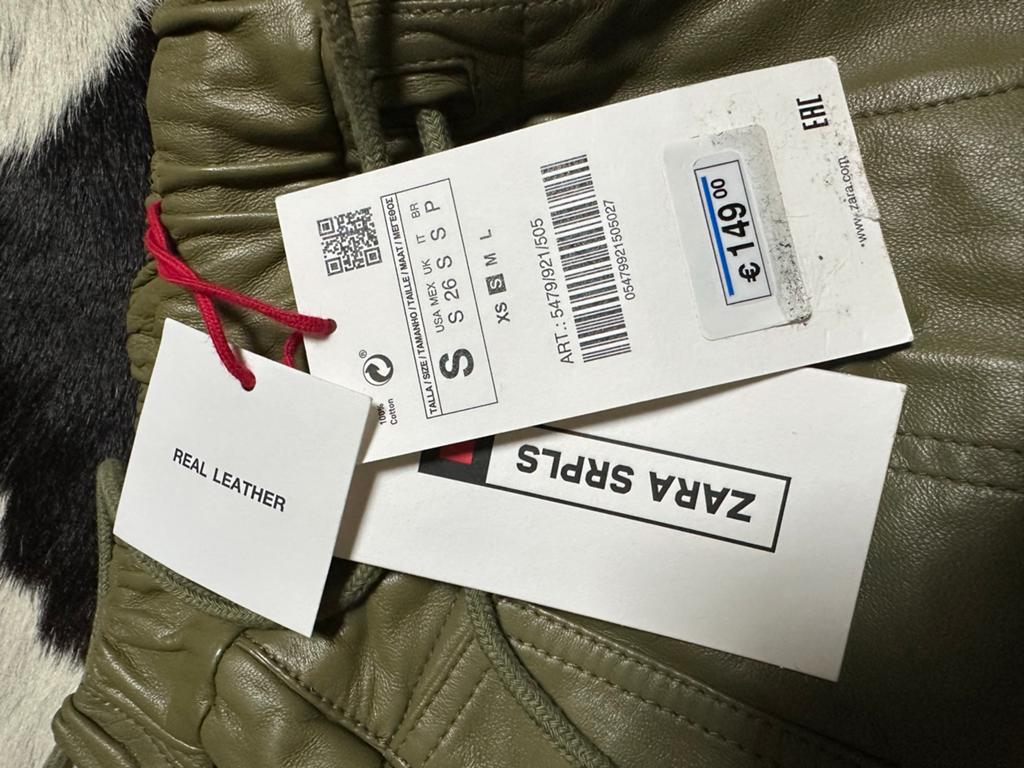 Zara leren broek, Kleding | Dames, Nieuw, Ophalen of Verzenden, Maat 36 (S), Lang