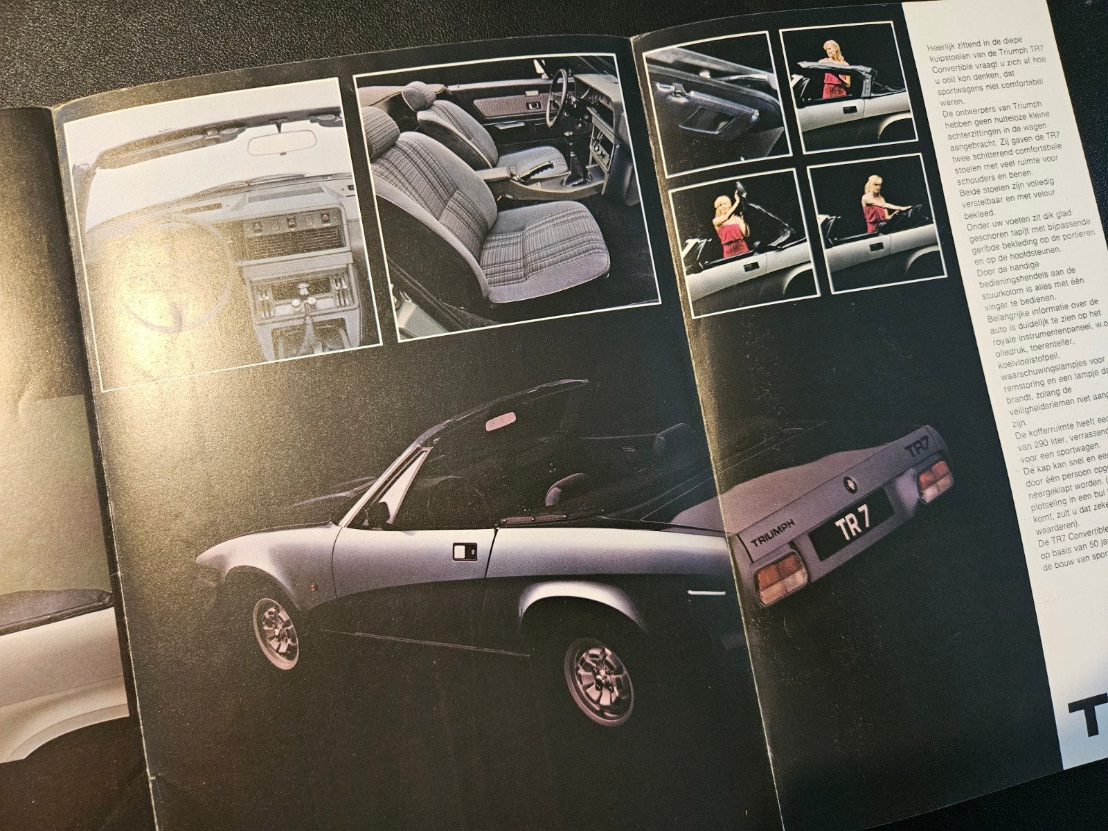 Brochure Triumph TR7 Convertible, Ophalen of Verzenden, Zo goed als nieuw, Overige merken