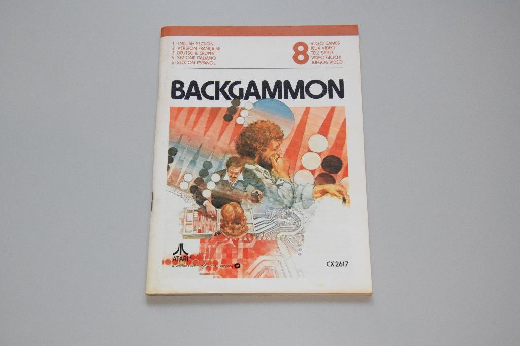 Atari 2600 : Backgammon (alleen Handleiding), Spelcomputers en Games, Games | Atari, Zo goed als nieuw, Atari 2600, Puzzel en Educatief