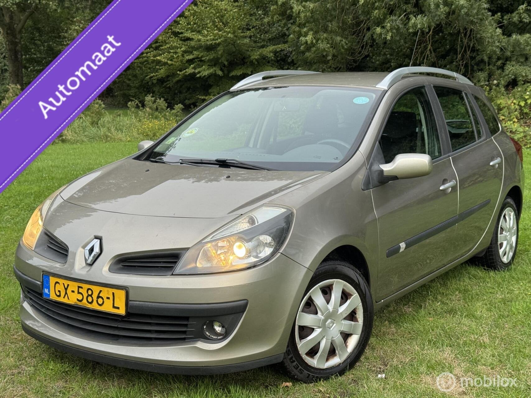 Renault Clio Estate 1.6-16V Automaat, Auto's, 535 kg, Gebruikt, 4 cilinders, Bruin