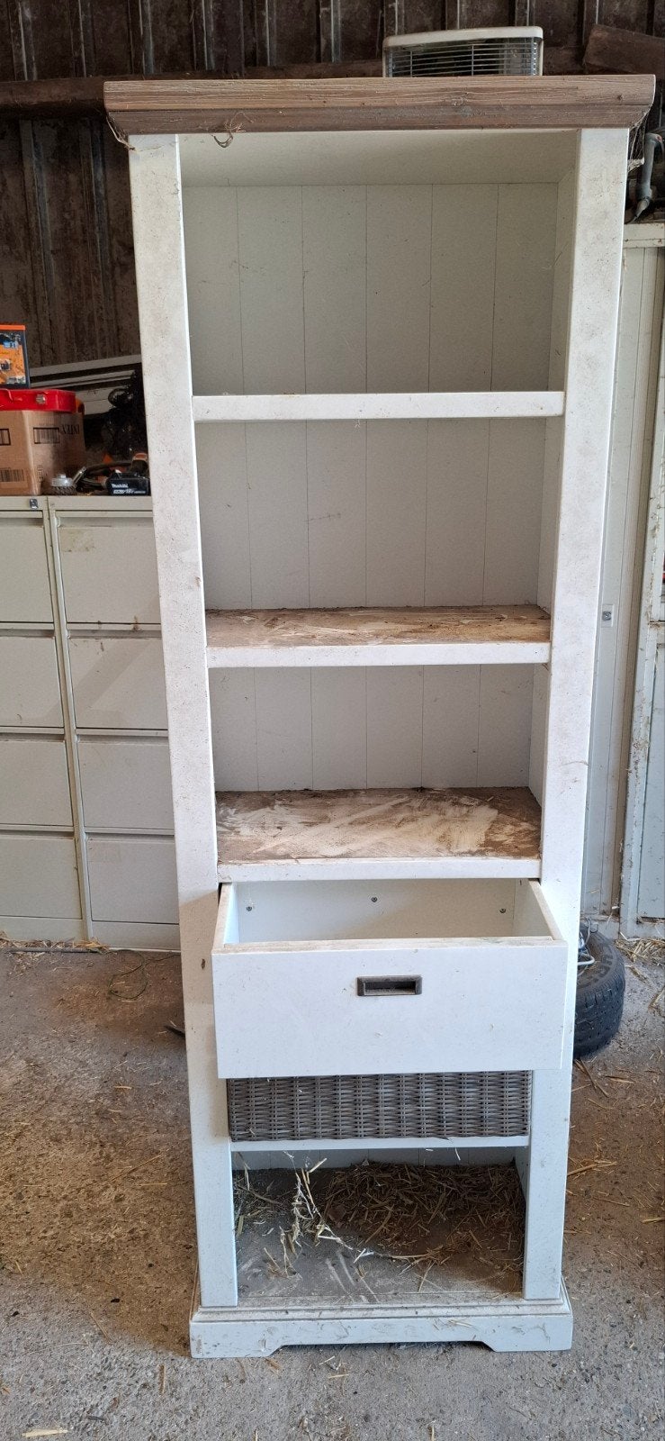 Gebruikte boekenkast voor schuur, Ophalen, Met plank(en), Minder dan 50 cm, Gebruikt