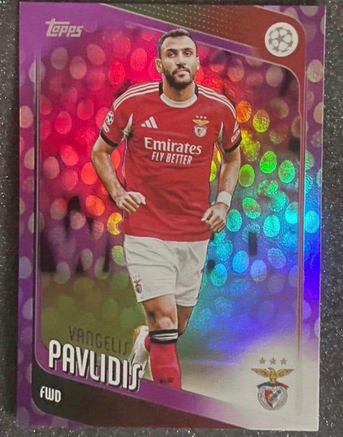 Topps UCC Flagship’26   PURPLE PARALLEL   PAVLIDIS  BENFICA, Verzenden, Zo goed als nieuw, Plaatje