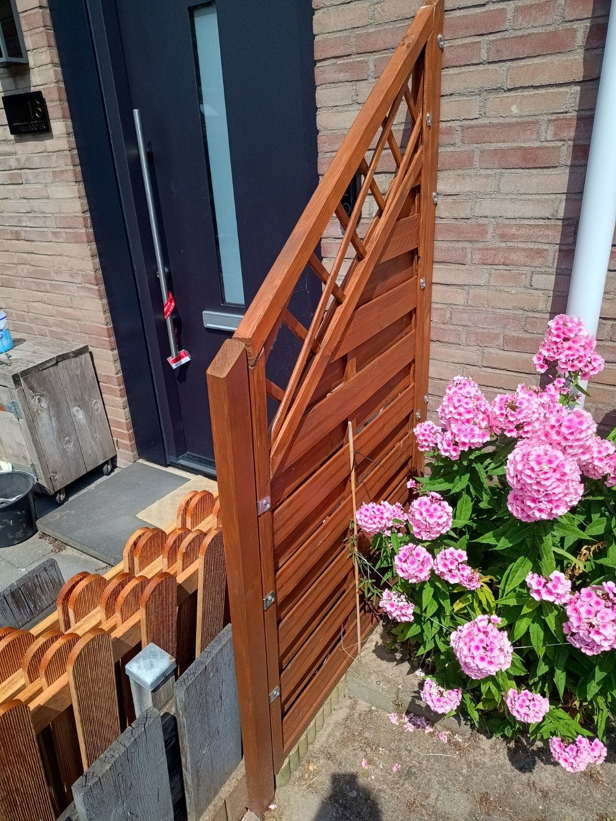 Privacy scherm 190 x 103 (incl palen), Ophalen