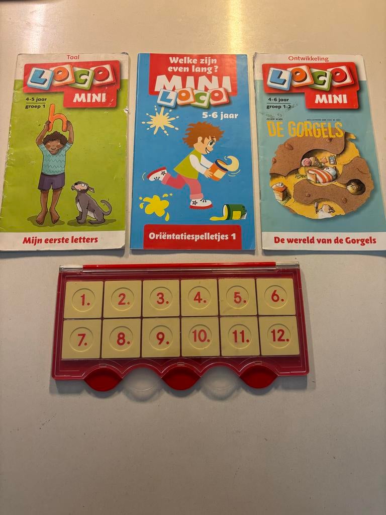 Mini Loco Leerspel met 3 boekjes (4-6 jaar) speel set!, Kinderen en Baby's, Speelgoed | Educatief en Creatief, Gebruikt, Puzzelen