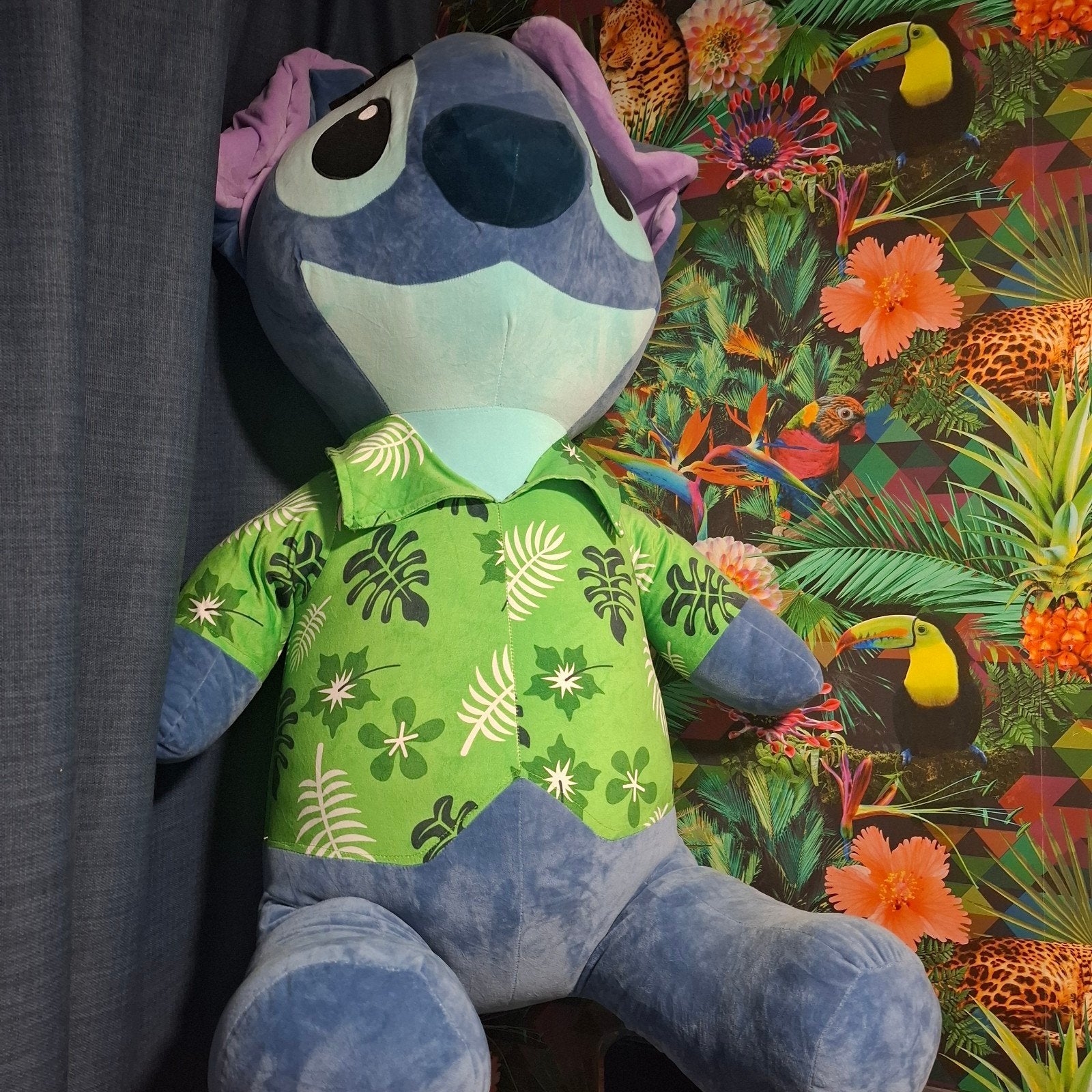Grote Disney Stitch knuffel met Hawaï shirt, Ophalen, Disney, Disney, Overige typen