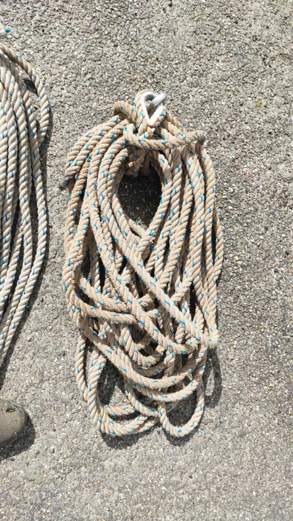 Touw met karabijnsluiting, Watersport en Boten, Ophalen, Toebehoren, Minder dan 15 m²