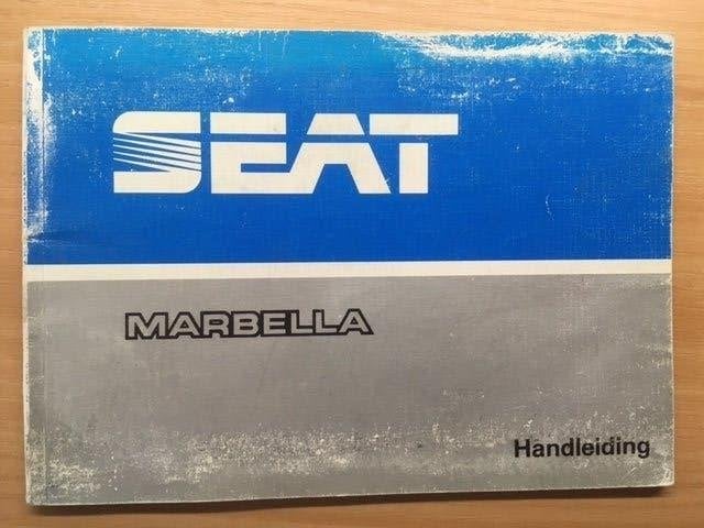 Handleiding Seat Marbella - Zeer goede conditie  1987    NL, Ophalen of Verzenden