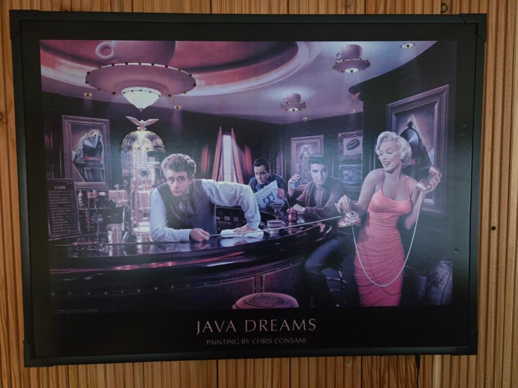 Java Dreams schilderij Chris consani led verlichting, Antiek en Kunst, Ophalen of Verzenden