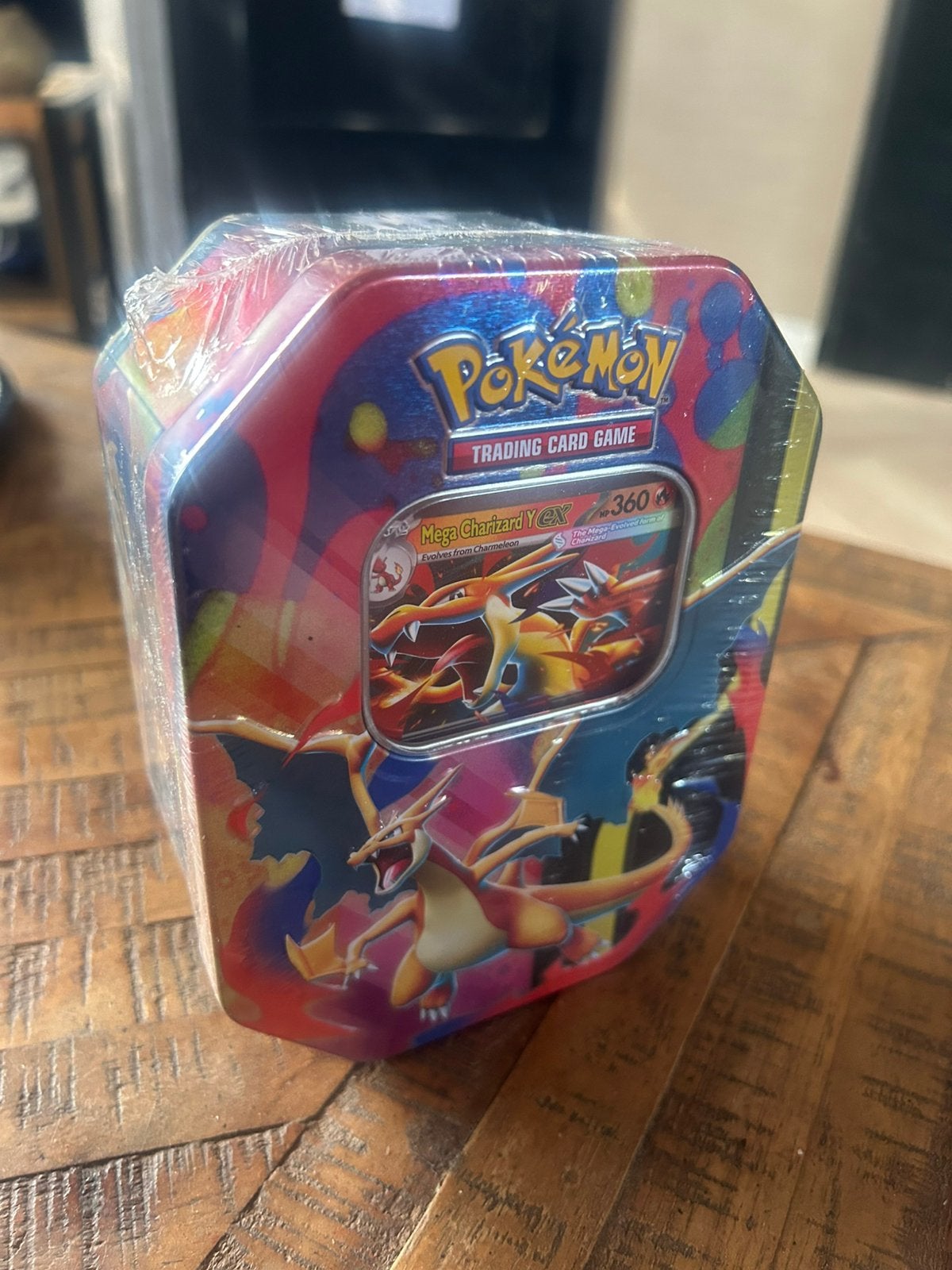 Mega Charizard Y Tin nieuw in seal, Ophalen, Nieuw, Foil
