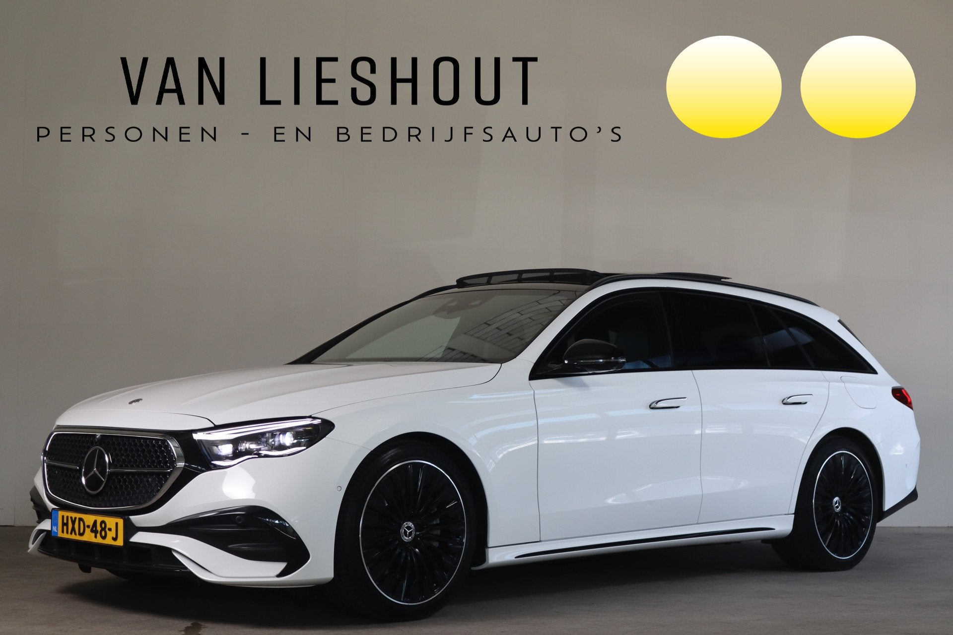 Mercedes-Benz E-Klasse Estate 300 e Exclusive Line MBUX Supe, Auto's, Gebruikt, 4 cilinders, Wit, Hybride Elektrisch/Benzine