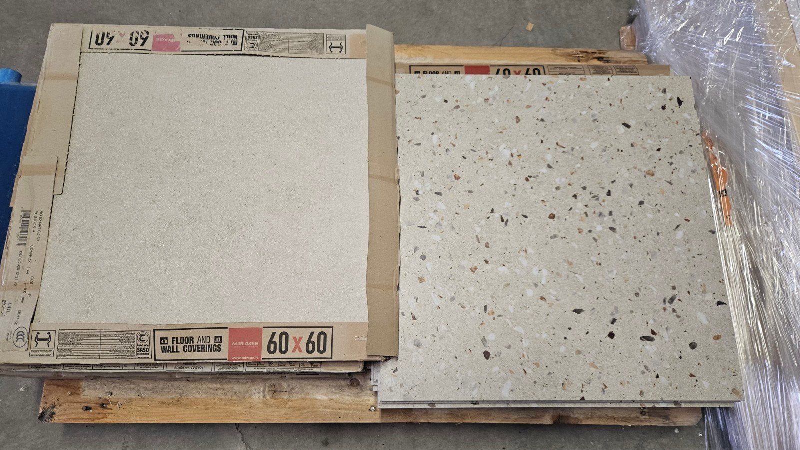 Tegels Mirage ReConcrete 60x60cm, Doe-het-zelf en Verbouw, Tegels, Ophalen, 60 cm of meer, Nieuw, Minder dan 5 m²