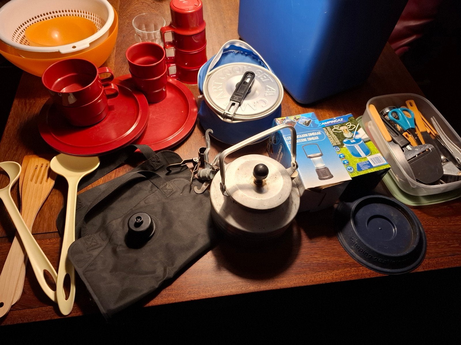 Kampeer uitrusting accessoires servies bestek Koelbox, Caravans en Kamperen, Kampeeraccessoires, Ophalen of Verzenden