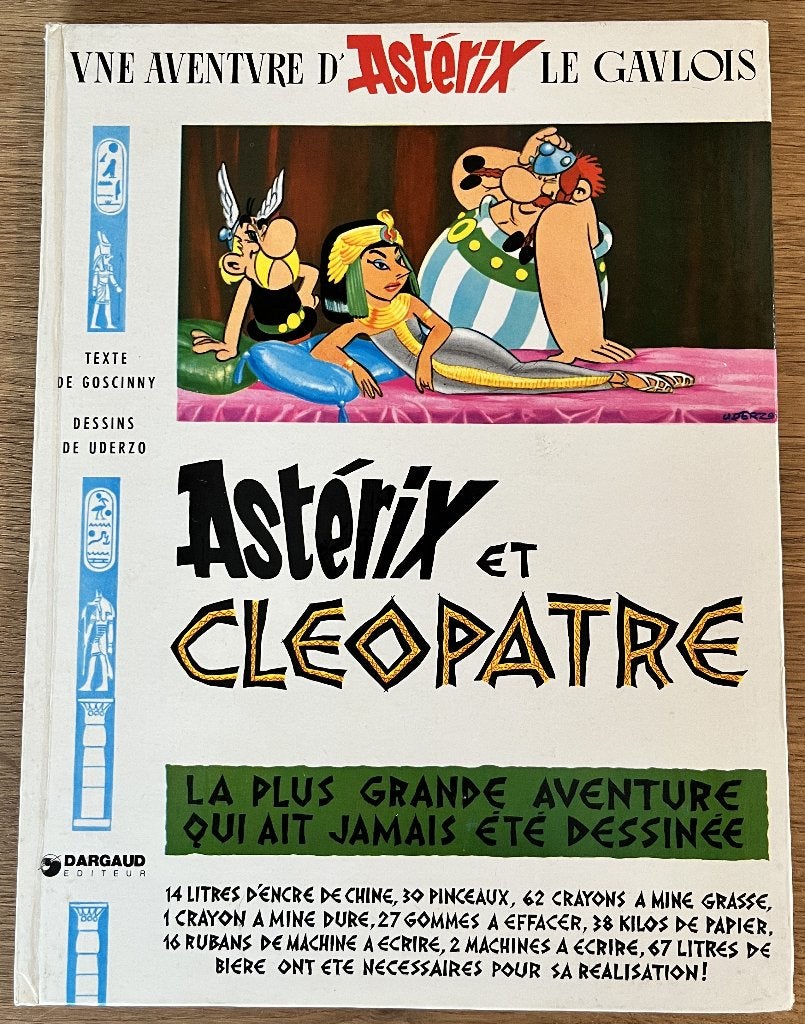 Astérix et Cléopâtre - 6 HC (1978) Strip, Boeken, Stripboeken, Eén stripboek, Ophalen of Verzenden, Zo goed als nieuw