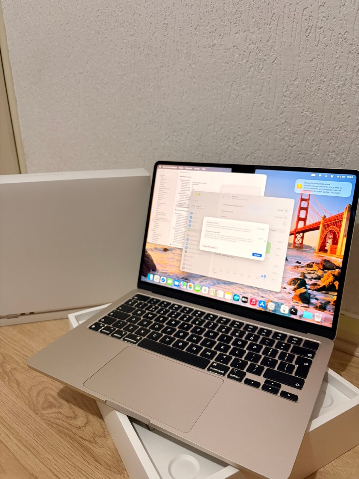 MacBook Air M2, Computers en Software, Ophalen, Zo goed als nieuw, 13 inch, MacBook Air