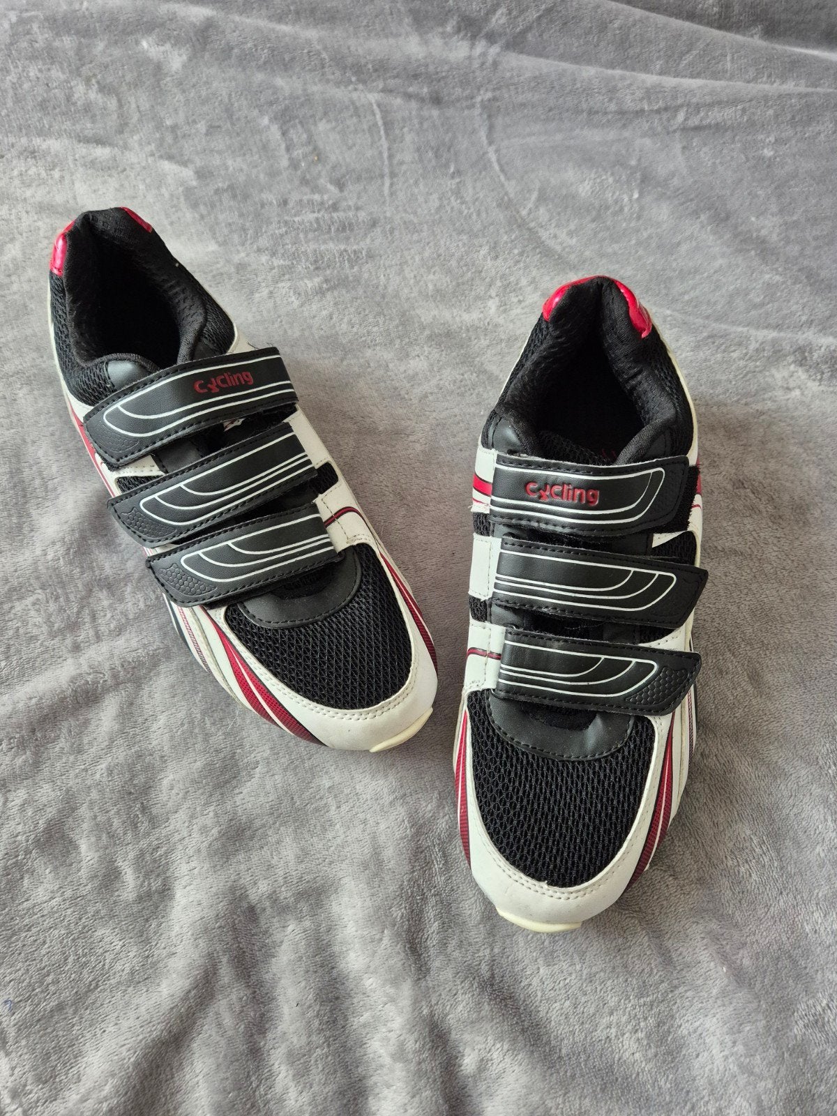 moutainbikeschoenen - Maat 42 - Zwart/Wit/Rood, Heren, Schoenen, Overige maten, Ophalen of Verzenden