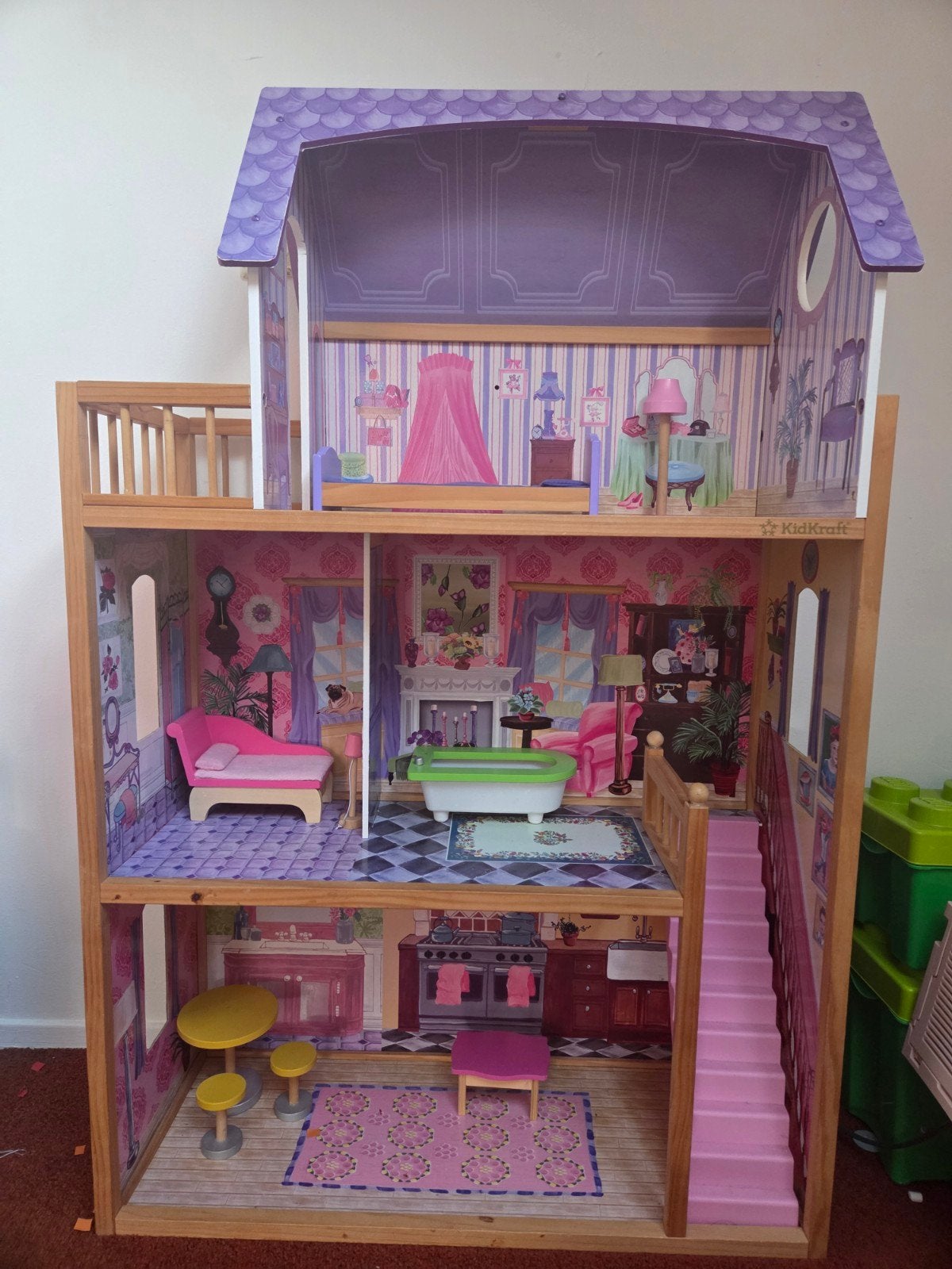 Groot KidKraft Houten Poppenhuis met Meubels, Kinderen en Baby's, Ophalen