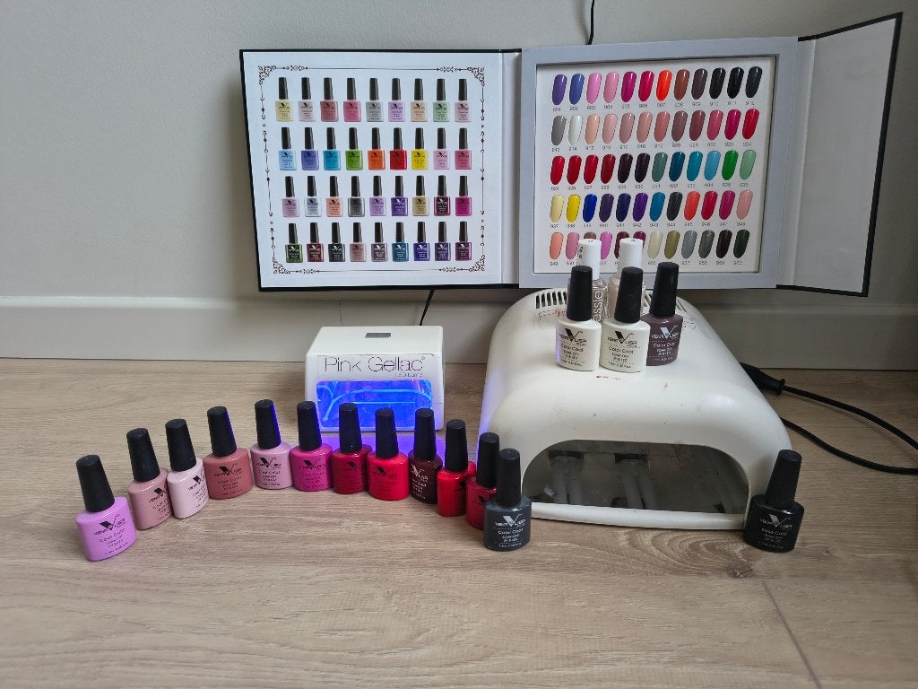 gellak nagellak set, Gebruikt, Overige kleuren, Ophalen of Verzenden, Handen en Nagels