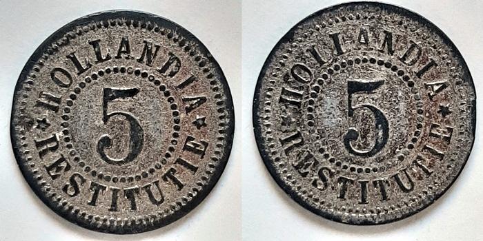 Hollandia, Vlaardingen, 5 cent, Verzenden, Overige materialen, Nederland