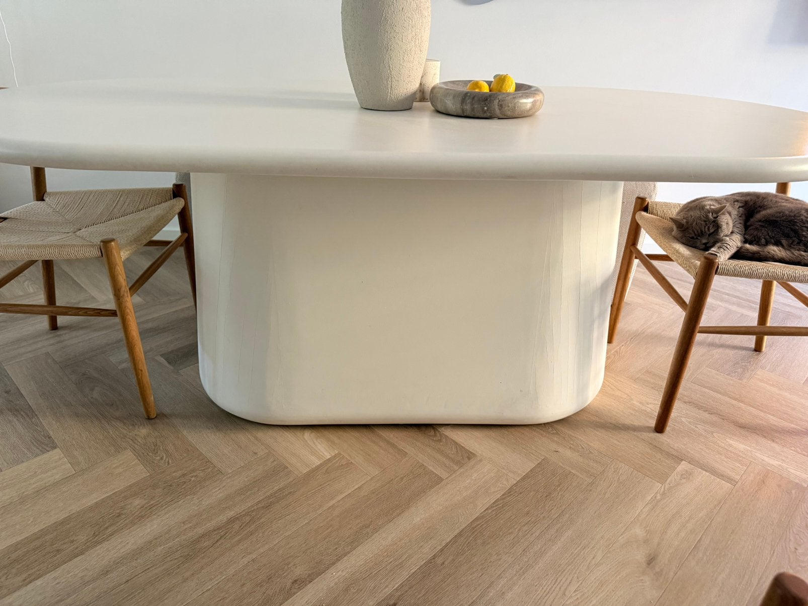 Eettafel tekoop, Ophalen, Zo goed als nieuw, 75 m² of meer, Laminaat