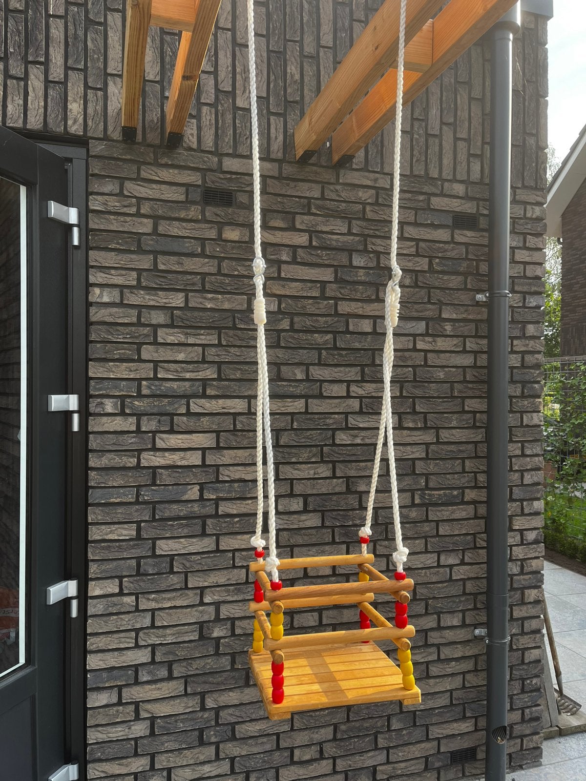 Schommel hout baby, Ophalen, Zo goed als nieuw, Schommel