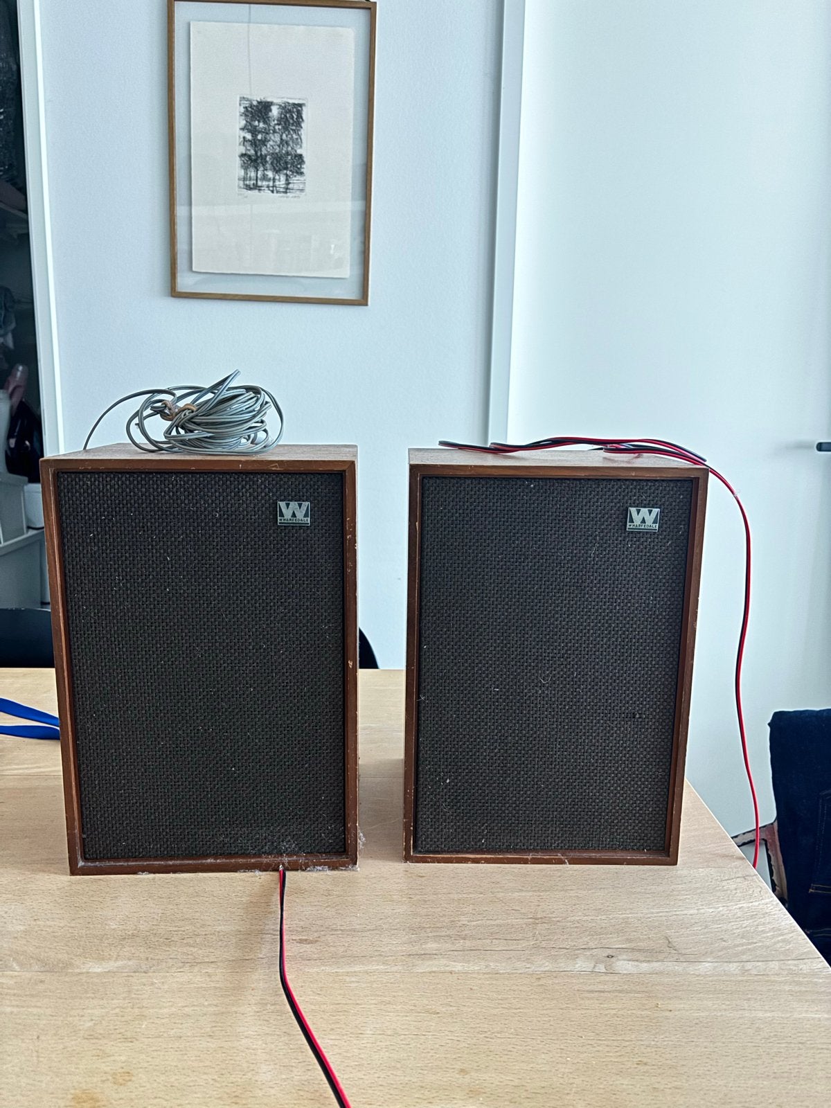 Wharfedale Denton 2 Vintage Boekenplank Luidsprekers, Ophalen, Gebruikt, Wharfedale, Minder dan 60 watt
