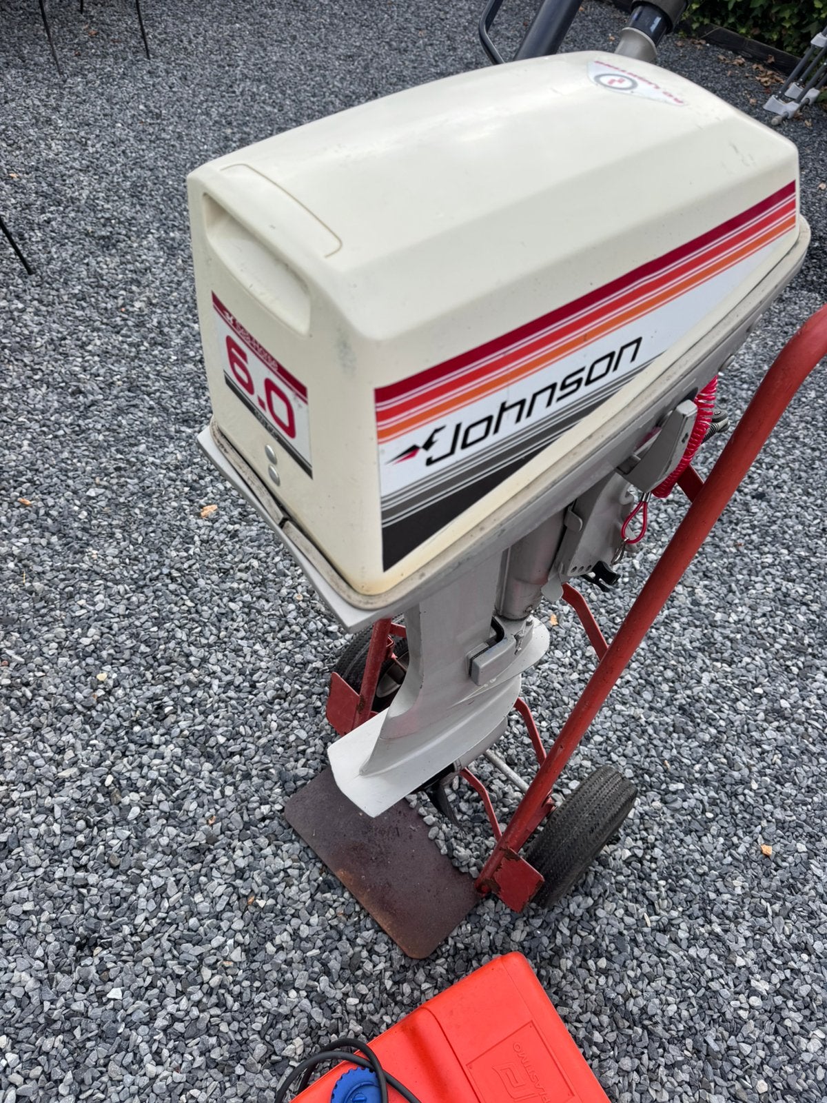 Buitenboordmotor 6 pk Johnson, Ophalen, Gebruikt, Motor en Techniek, Zeilboot of Motorboot