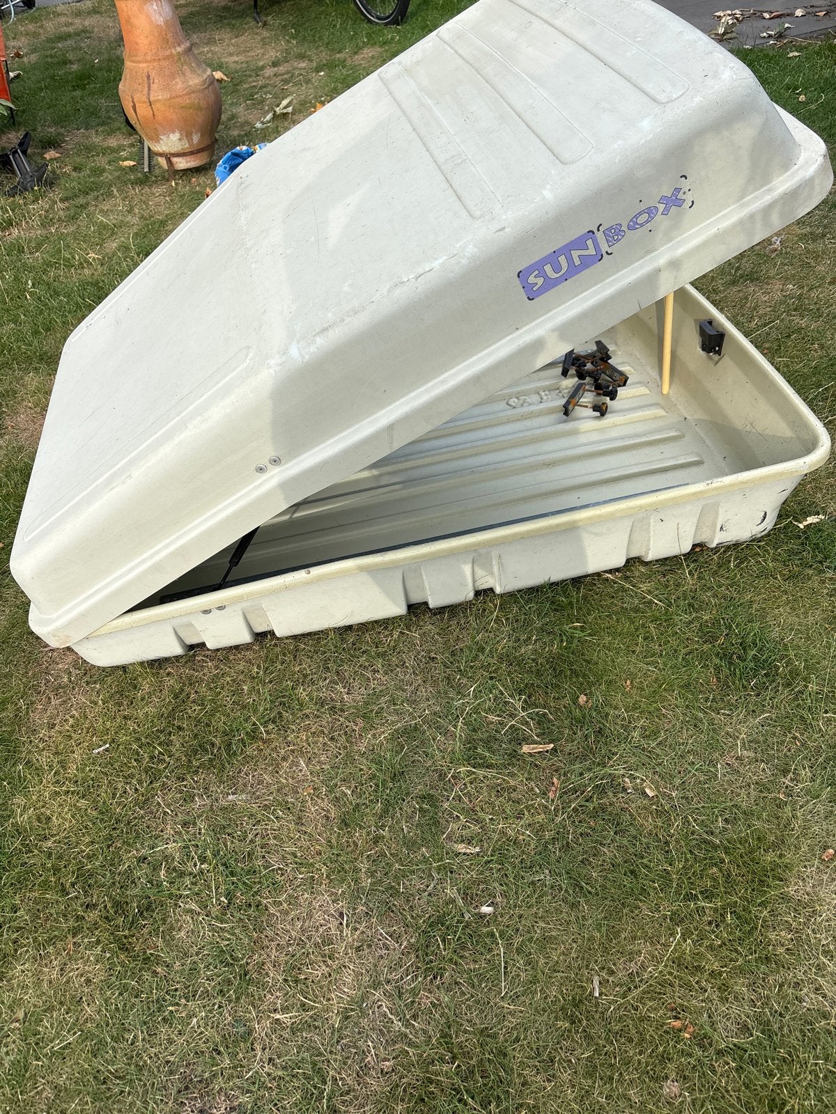 Sunbox dakkoffer, Ophalen, Gebruikt