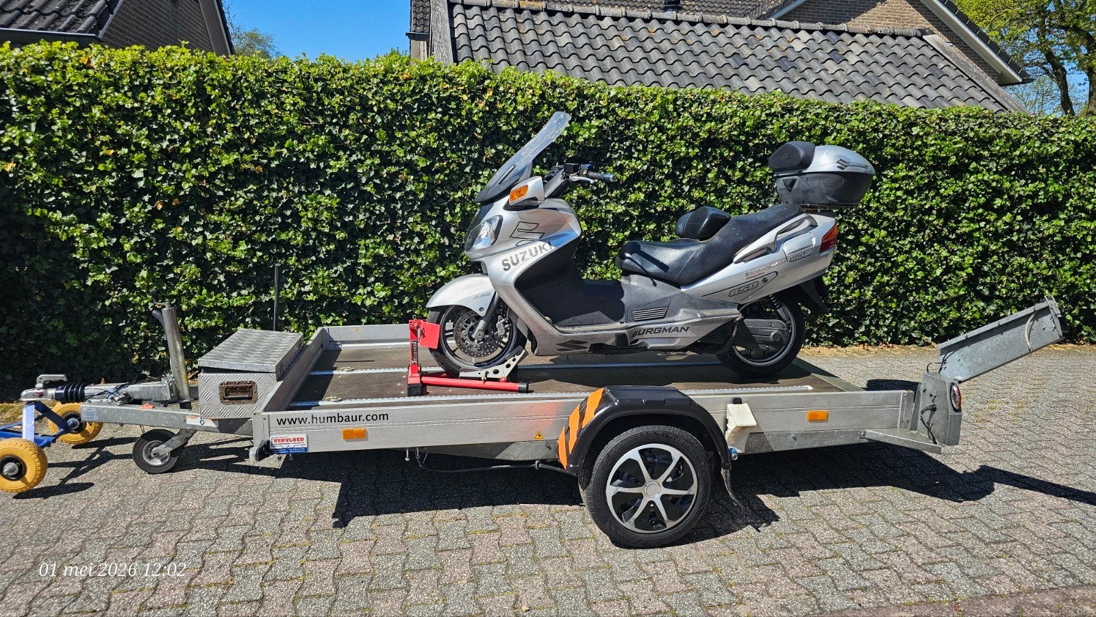 Humbaur HKT zakbare enkelas aanhanger en loofrek, Auto diversen, Ophalen of Verzenden