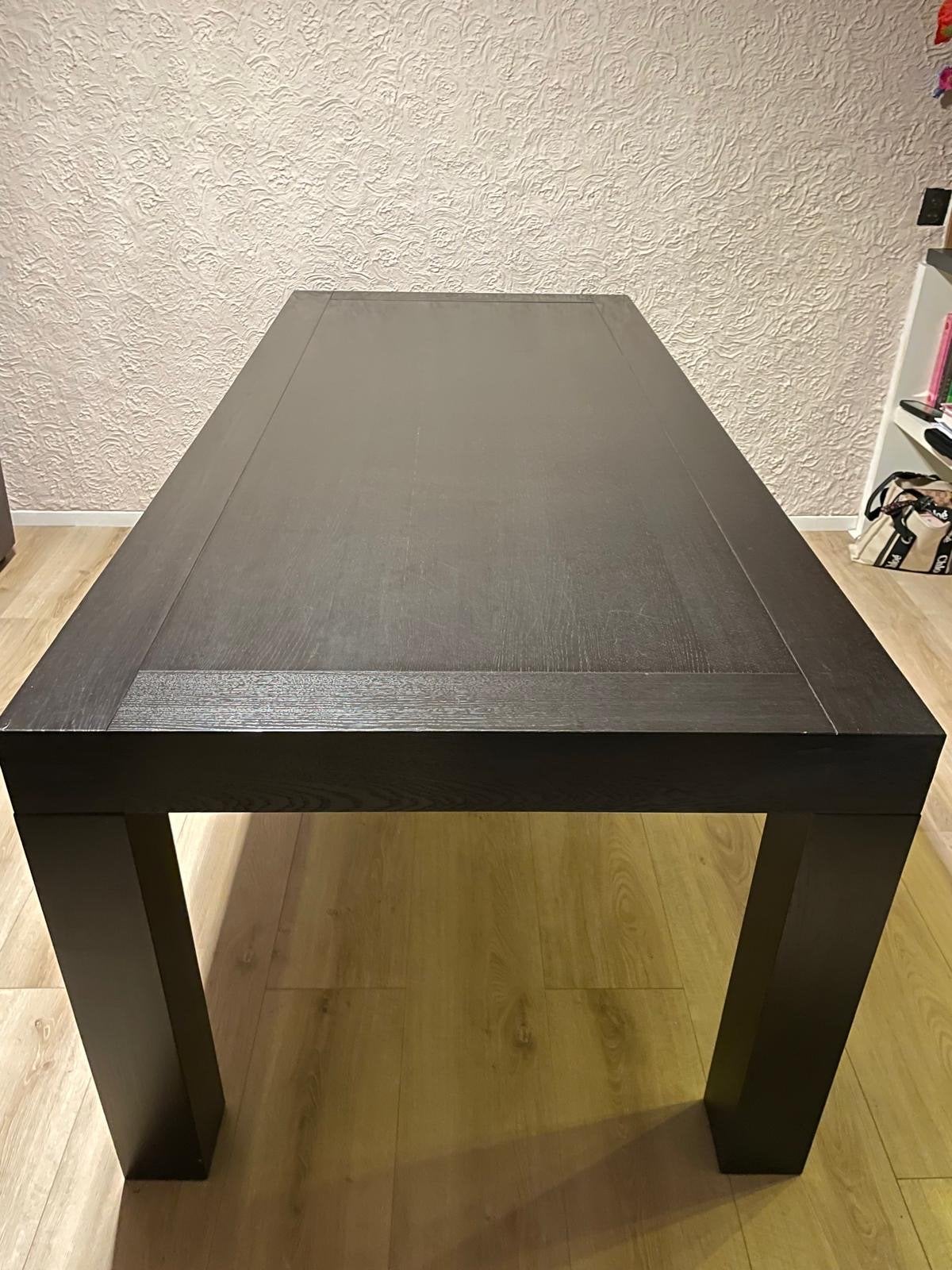 Goossens eettafel - Donkerbruin, modern design, Ophalen, 50 tot 100 cm, Vijf personen of meer, 150 tot 200 cm