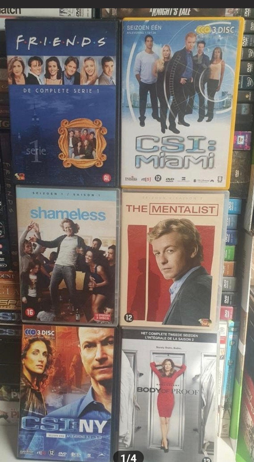 Div. 6 deligeBoxsets: CSI, Friends, The Mentalist, Shameless, Cd's en Dvd's, Dvd's | Tv en Series, Gebruikt, Boxset, Ophalen of Verzenden