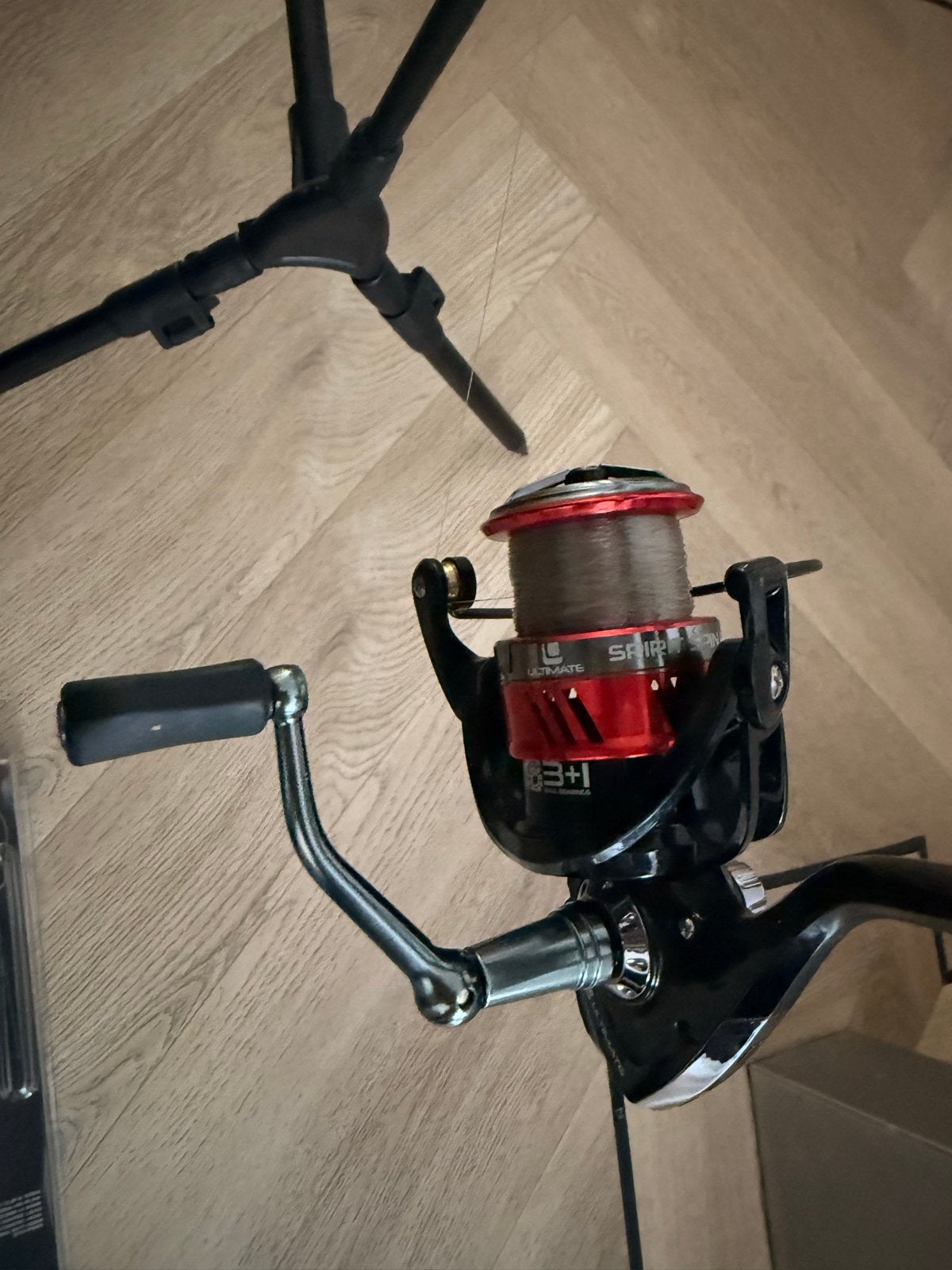 Complete karpervisset: hengel, molen en accessoires, Watersport en Boten, Ophalen of Verzenden, Zo goed als nieuw, Complete hengel