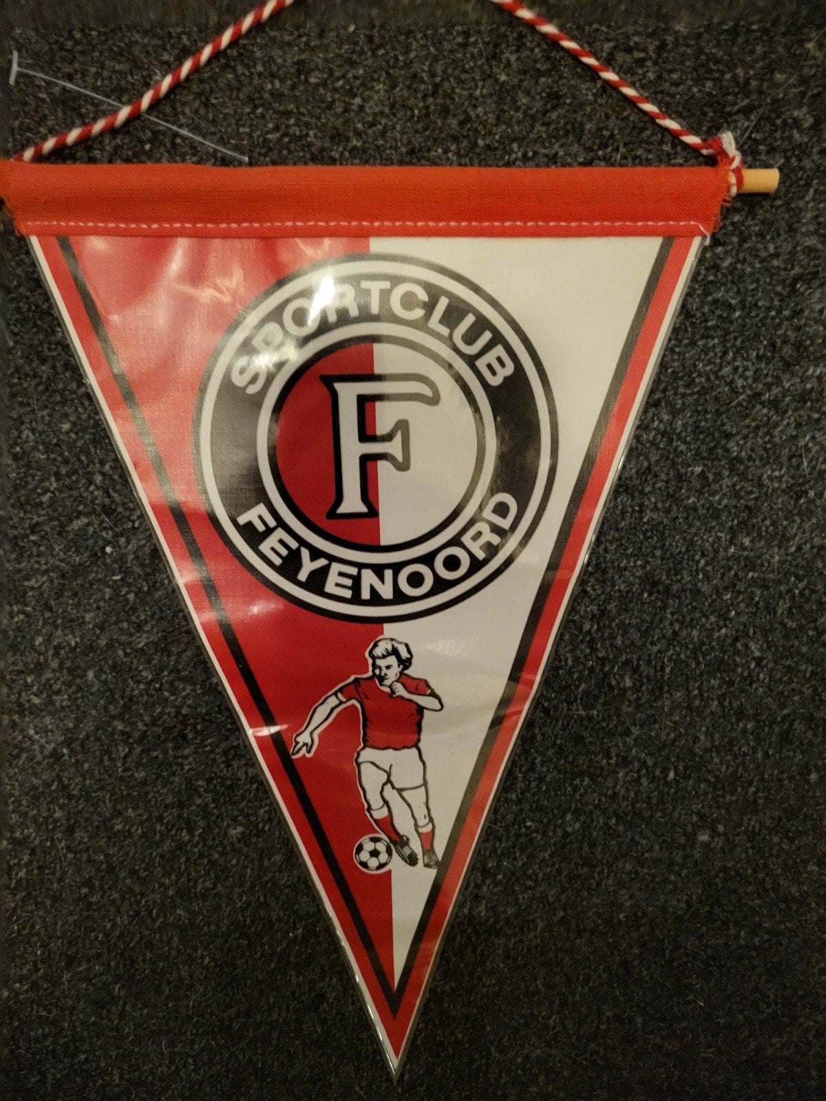 oude vaan van feyenoord, Ophalen of Verzenden, Gebruikt, Feyenoord, Vaantje of Sjaal