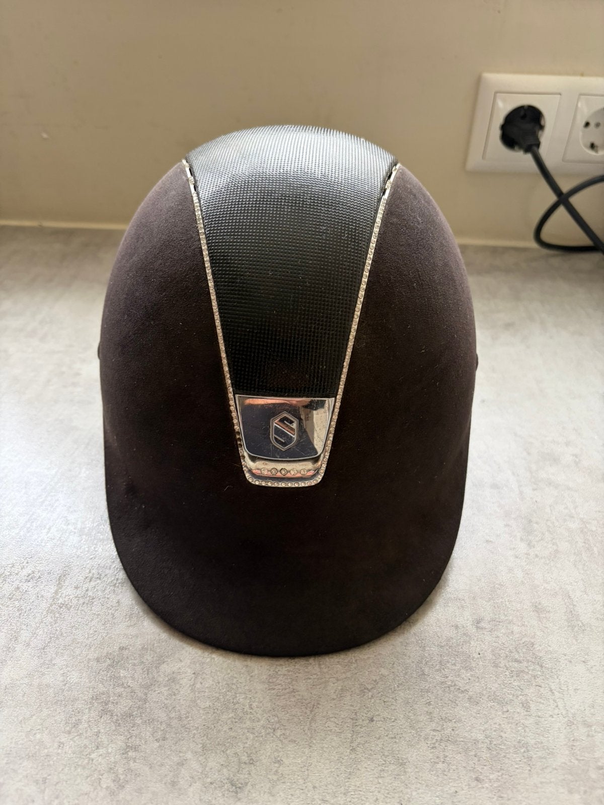 Samshield cap maat M zwart, Dieren en Toebehoren, Gebruikt, Dressuur, Ophalen of Verzenden, Rijhelm/cap