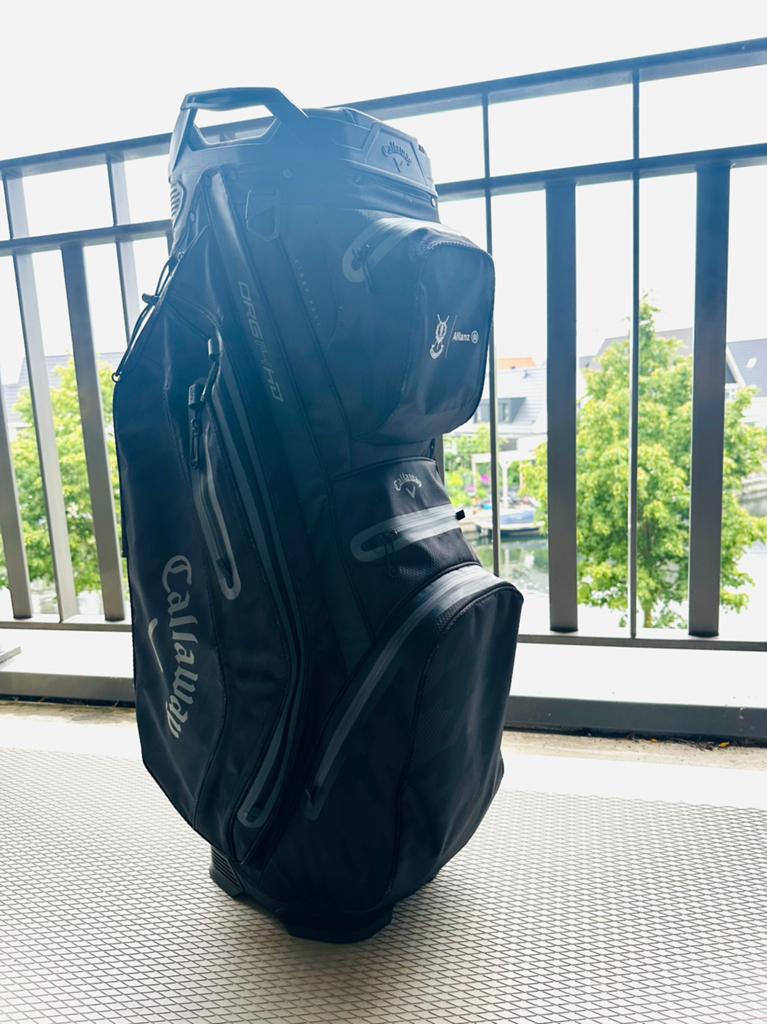 Callaway ORG 14 HD Waterproof Cartbag Zwart Camo – z.g.a.n., Sport en Fitness, Golf, Ophalen of Verzenden, Zo goed als nieuw, Tas