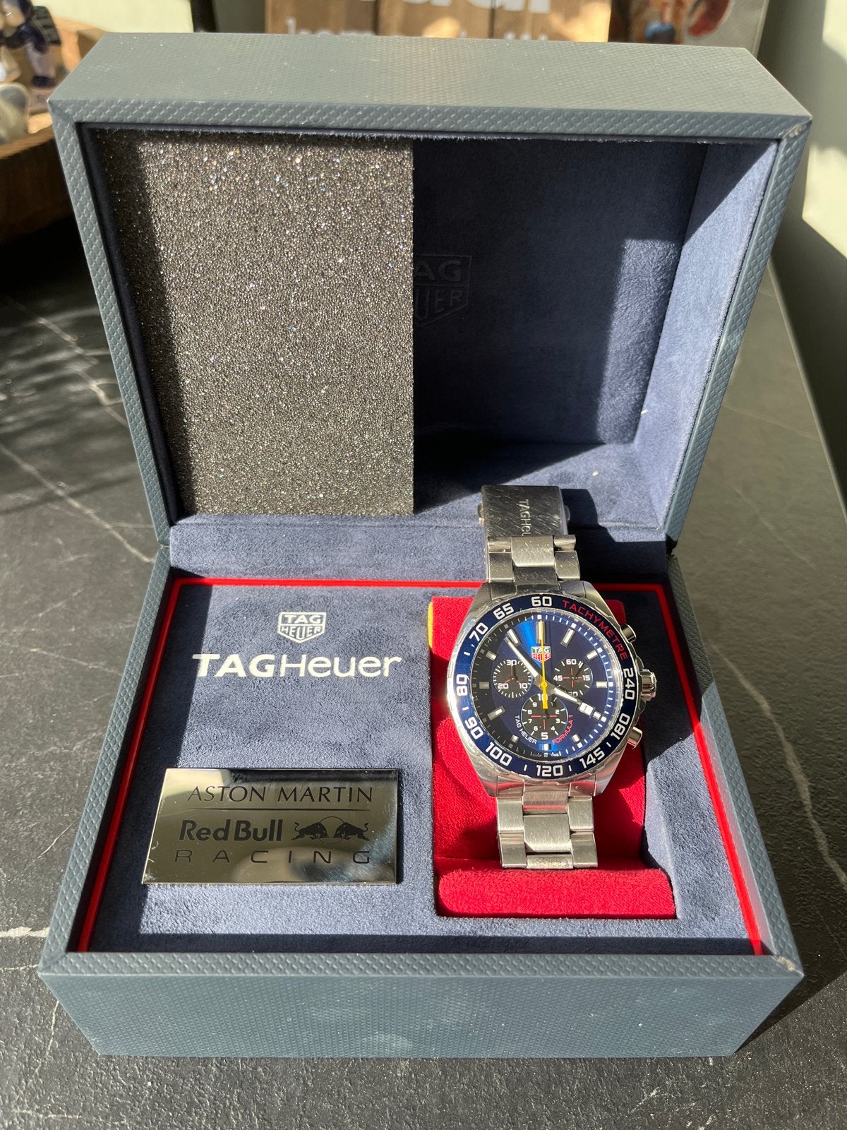 TAG Heuer Aston Martin Red Bull Racing Special Edition, Staal, Polshorloge, Ophalen of Verzenden, Zo goed als nieuw