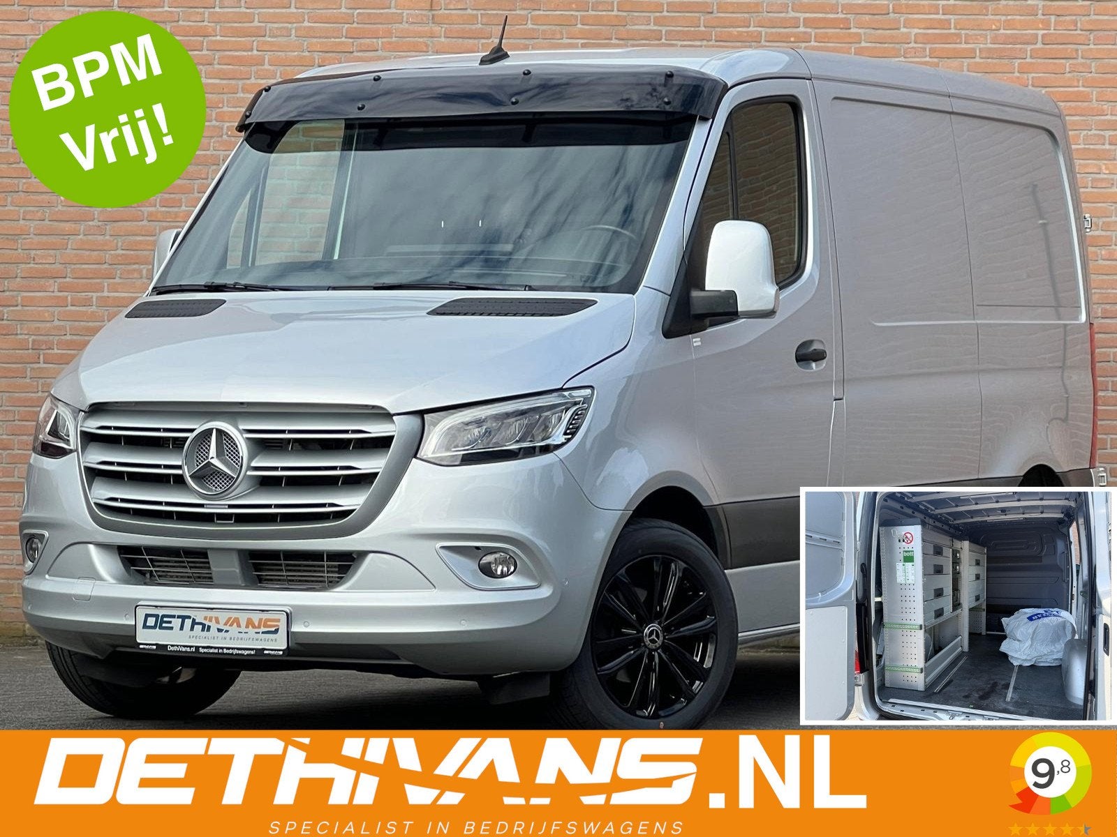 Mercedes-Benz Sprinter 314CDI 143PK 9G-Tronic / M-Bux / Dist, Stof, Gebruikt, Mercedes-Benz, Bedrijf