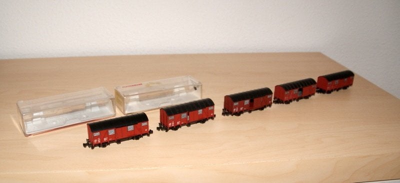 Fleischmann goederen wagon., Gebruikt, Gelijkstroom, Fleischmann, Wagon