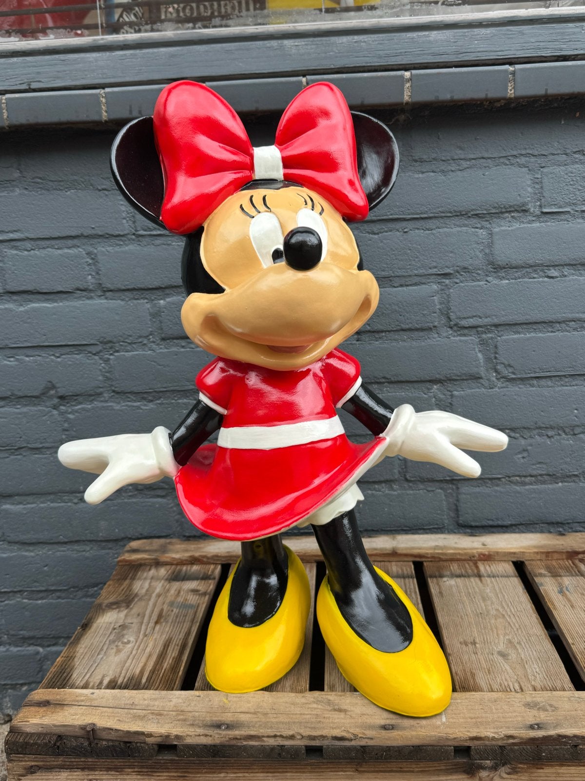 Groot Minnie Mouse Beeld - Disney, Ophalen, Zo goed als nieuw, Mens