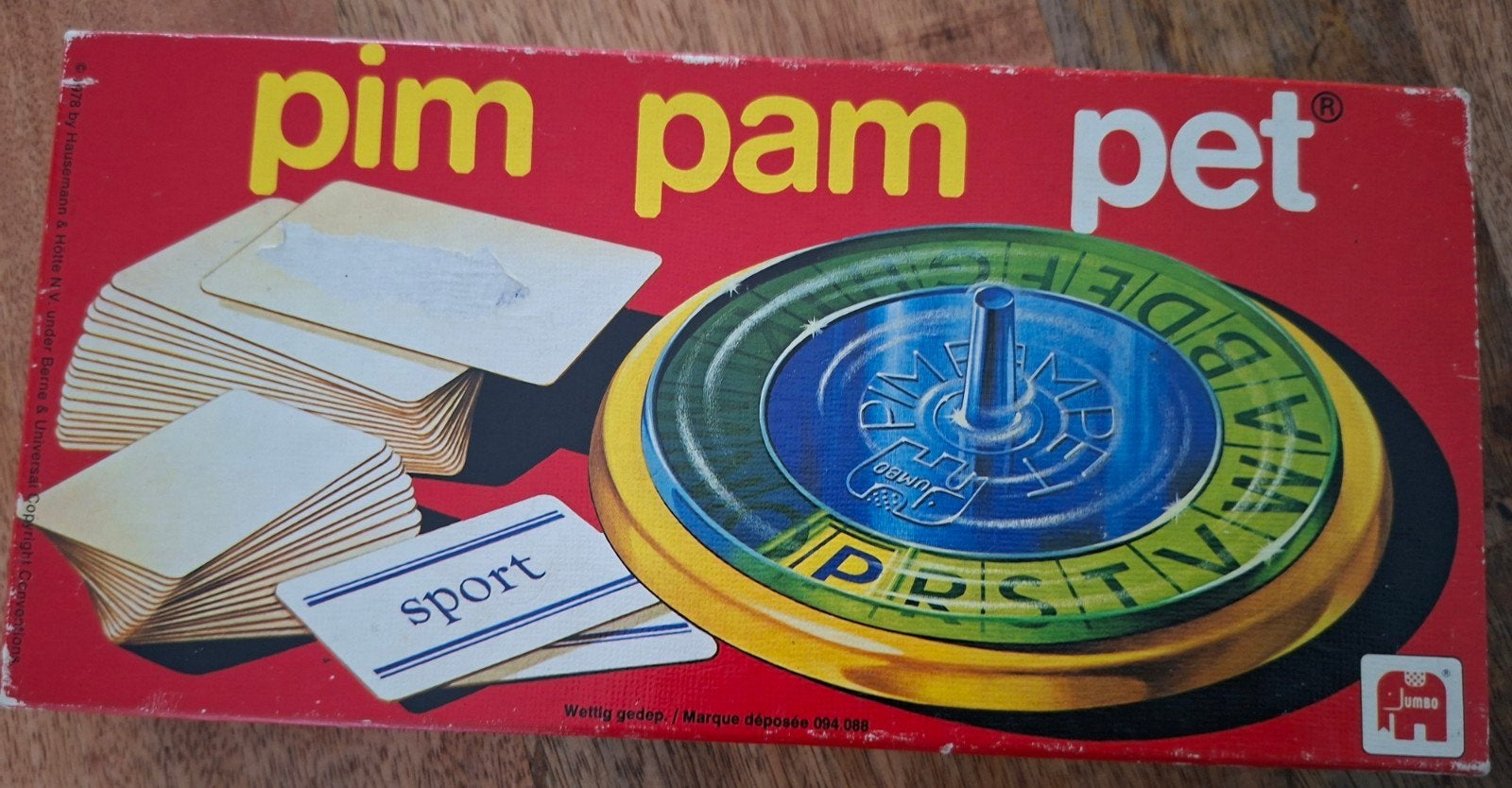 Pim Pam Pet Spel - Klassiek Woordspel van Jumbo, Hobby en Vrije tijd, Gezelschapsspellen | Overige, Drie of vier spelers, Ophalen of Verzenden