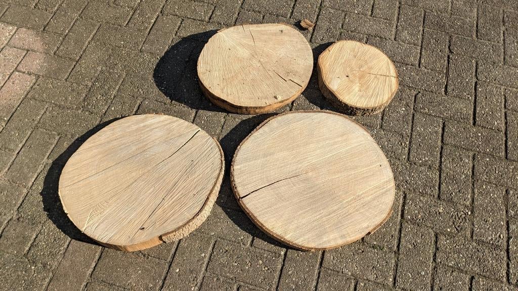 Mooie hout schijven, Ophalen of Verzenden, Zo goed als nieuw, Hout