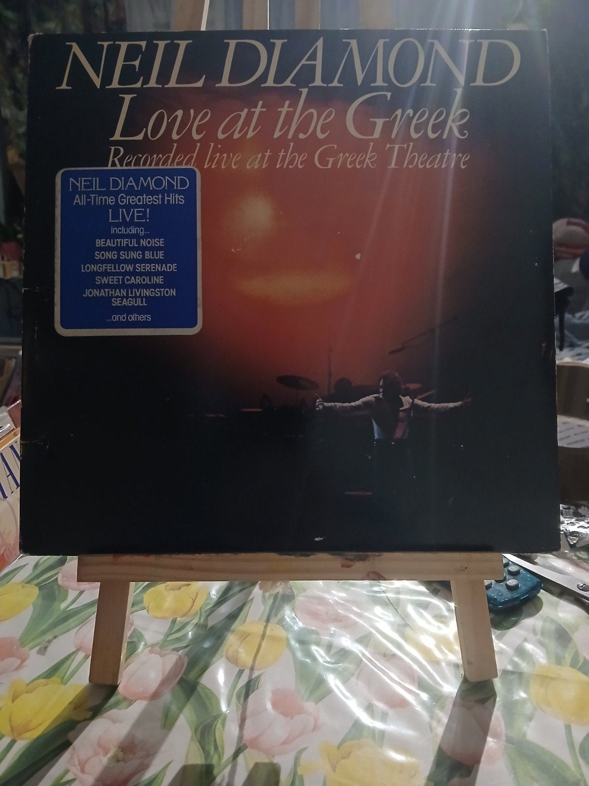 Neil Diamond - Love at the Greek (Live LP) 2 lp, Cd's en Dvd's, LP, Gebruikt, Pop, Ophalen of Verzenden