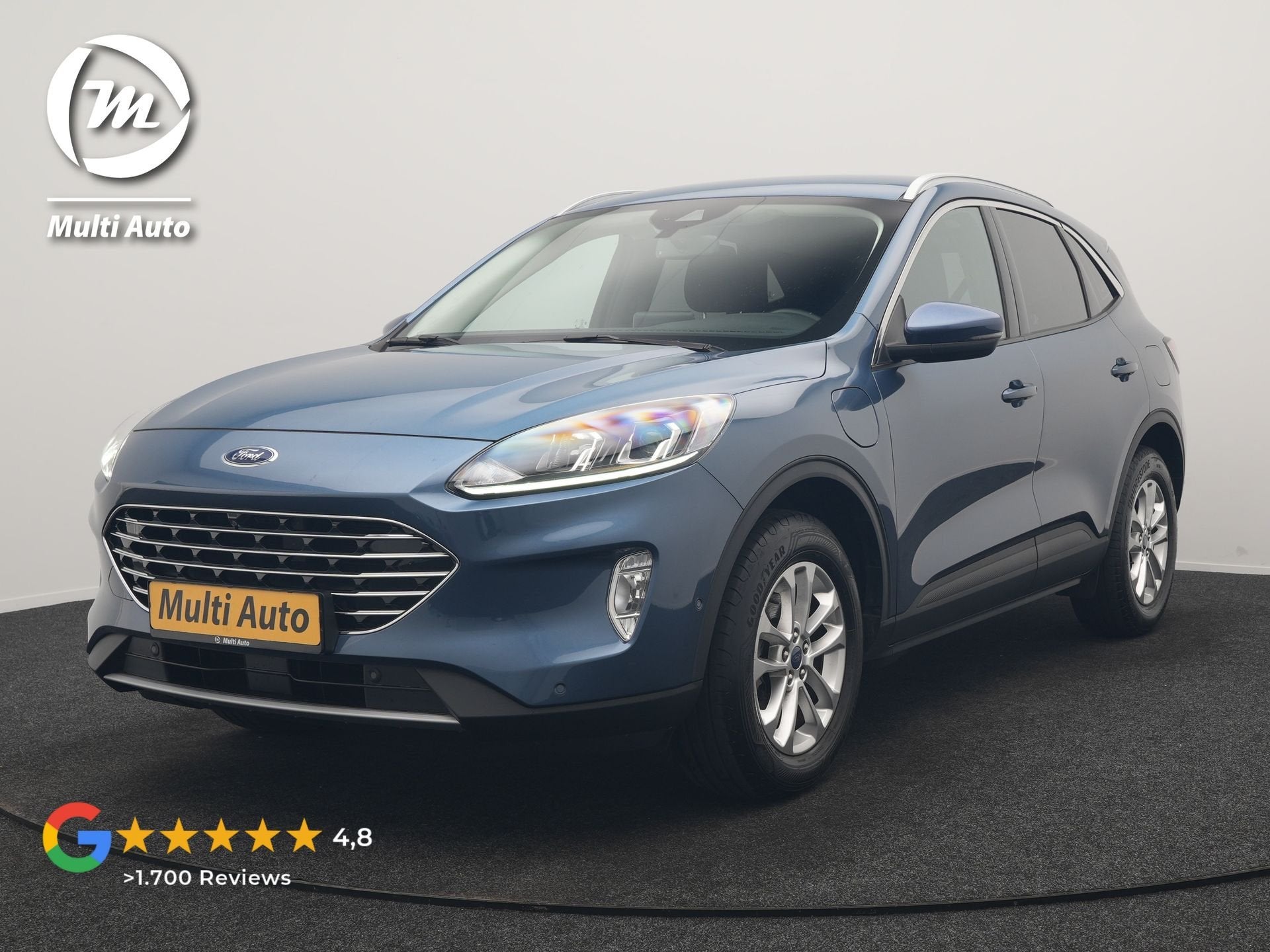 Ford Kuga 2.5 PHEV Titanium 225pk Dealer O.H | Adaptive Crui, Auto's, Ford, Stof, Gebruikt, Zwart, 4 cilinders
