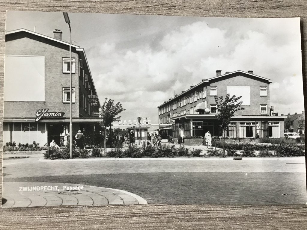 Zwijndrecht Passage - Oude Ansichtkaart 1960, Ophalen of Verzenden, 1940 tot 1960, Gelopen, Zuid-Holland