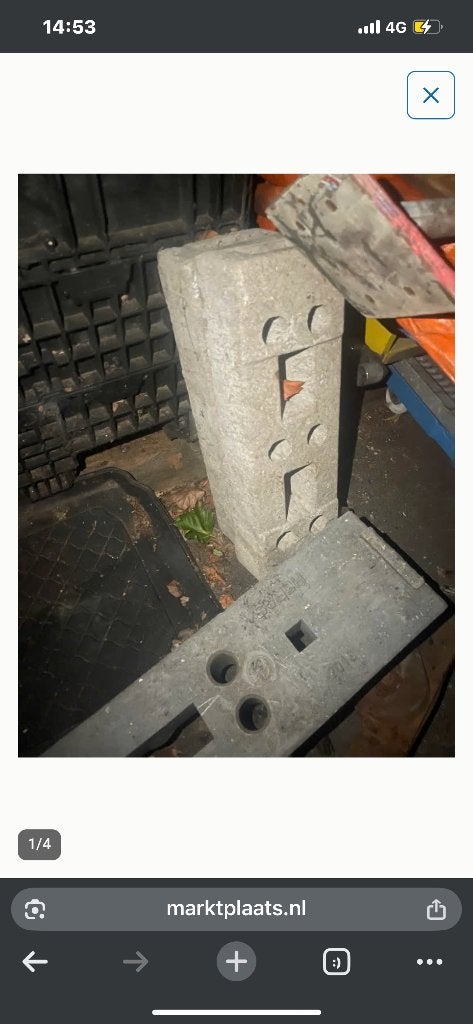 Bouwhekvoeten bouwhek voet bouwhekken, Ophalen of Verzenden, Overige typen, Minder dan 2 meter
