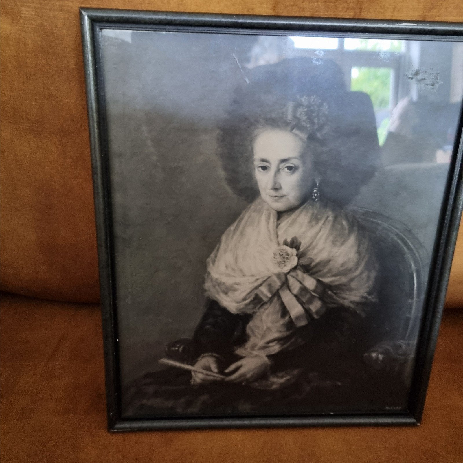 Francis Goya reproductie Doña Maria Antonia Gonzaga oud, Antiek en Kunst, Portret of Personen, Realistisch, Overige technieken