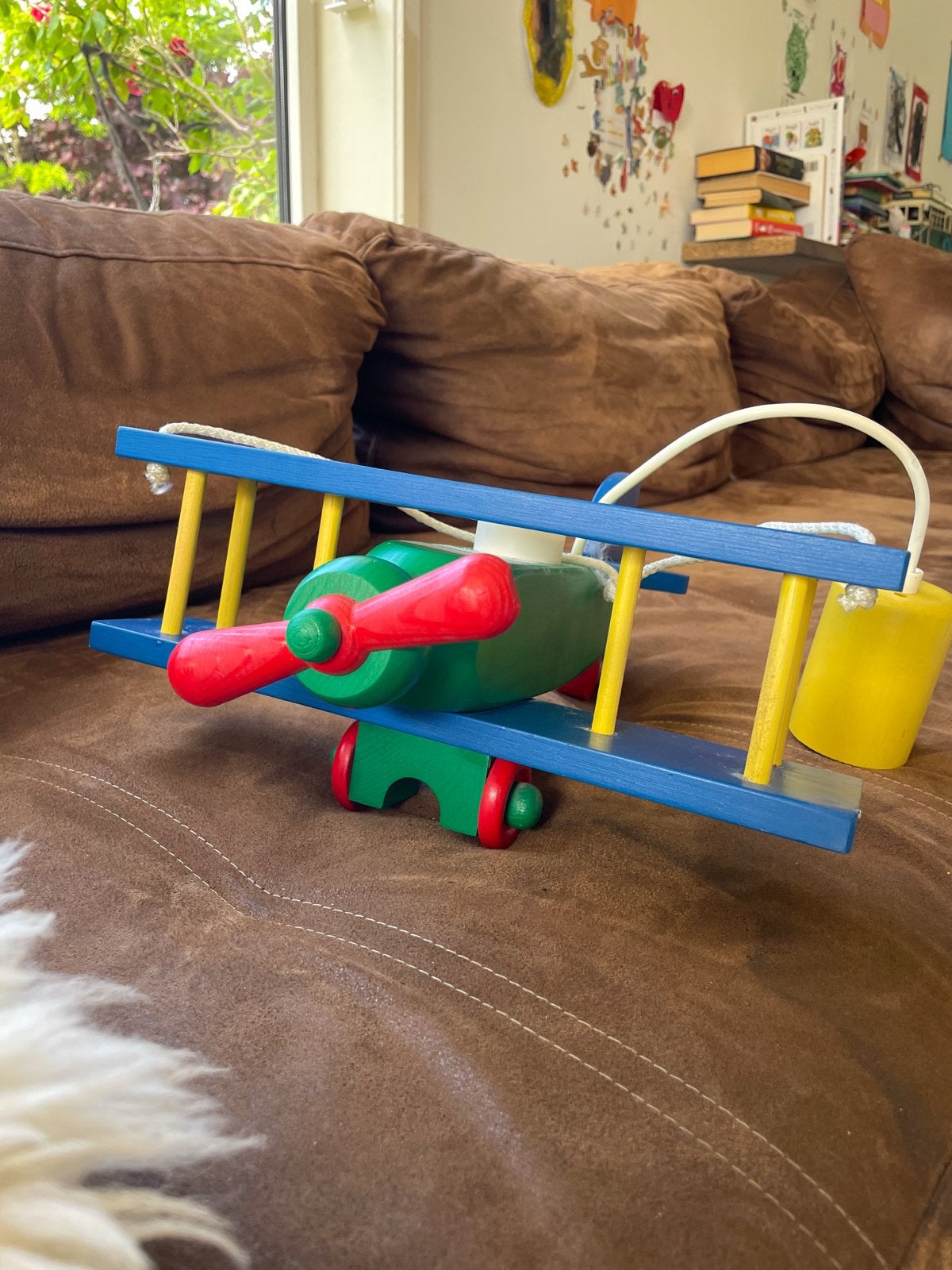 Houten Vliegtuig Plafondlamp Kinderkamer, Ophalen of Verzenden, Zo goed als nieuw