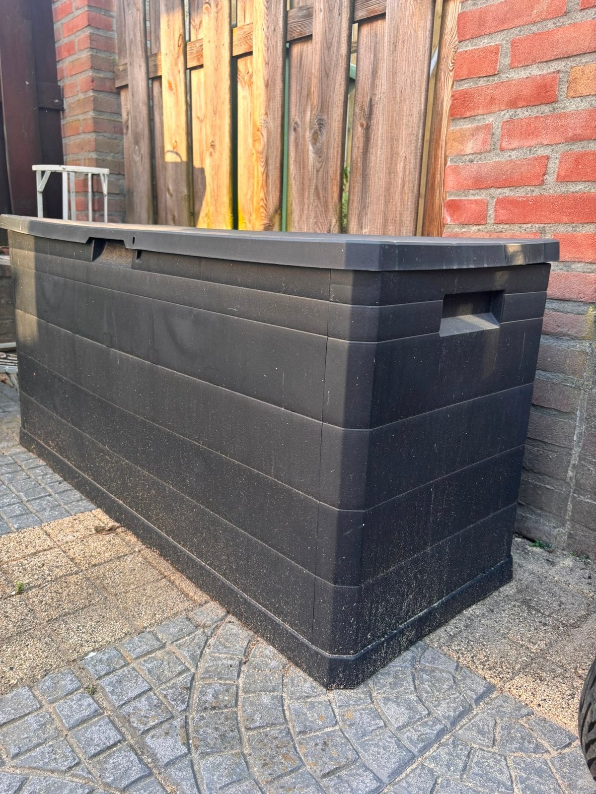 Tuin opbergbox 280L - Handig voor buiten, Tuin en Terras, Ophalen, Gebruikt, Kunststof, Overige typen
