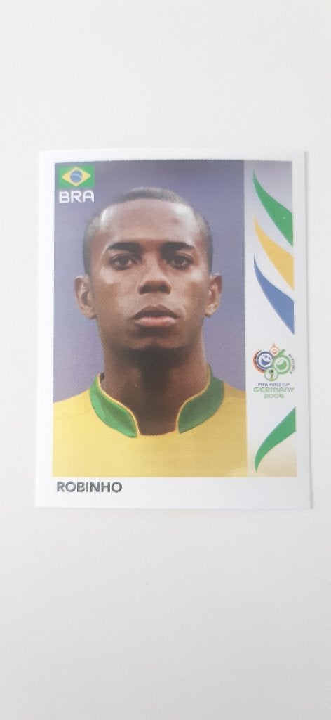 Panini WK 2006 - Robinho BRA - Nr. 395, Verzenden, Zo goed als nieuw, Buitenlandse clubs, Poster, Plaatje of Sticker